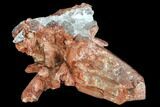 Natural, Red Quartz Crystal Cluster - Morocco #101003-1
